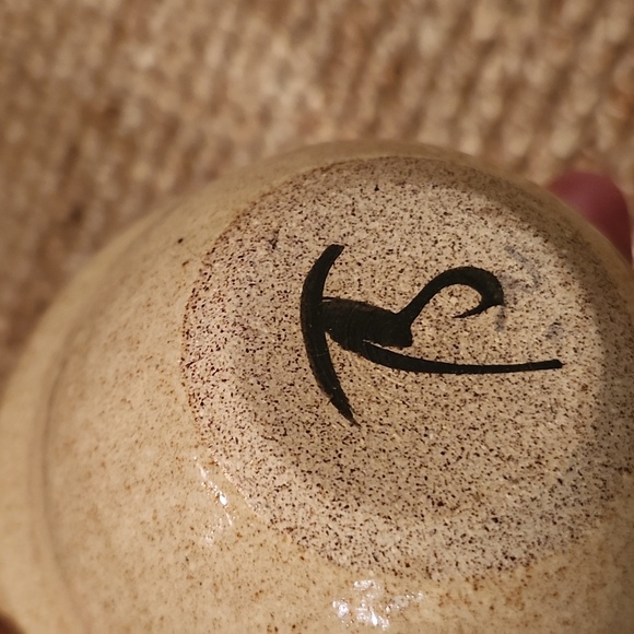 Handcrafted Pottery Dish With Lid  Floral Design - Picture 3 of 5